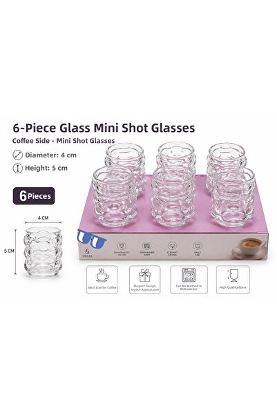 Sfmstore Set of 6 Glass Mini Shot Glasses