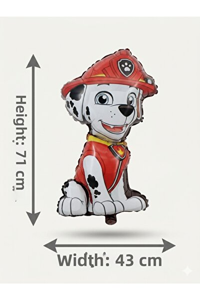 CAVAŞ sun hat Paw Patrol Marshall Foil Balloon 71X43 cm - Children's Birthday...
