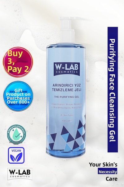 W-Lab Cosmetics 400 ml Purifying Facial Cleansing Gel