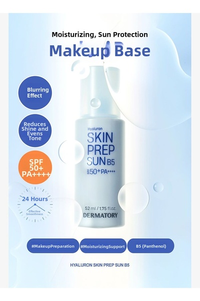 DERMATORY Makeup Base with Blur Effect, Moisturizing Sunscreen Hyaluron Skin ...