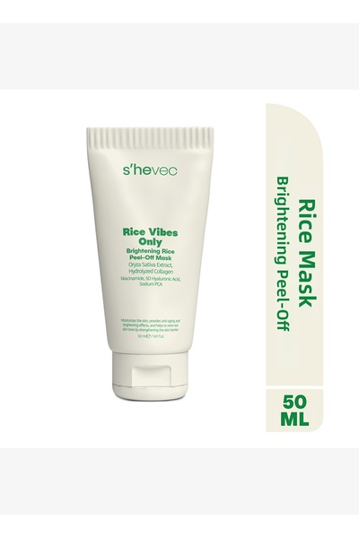 SHE VEC Rice Vibes Only – Brightening Peel-Off Rice Mask (100% Vegan)