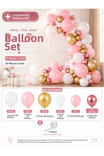 HAPPYLOOPPARTY Hospital Room Decoration Additional Balloon Set 40 Pieces 12 I...