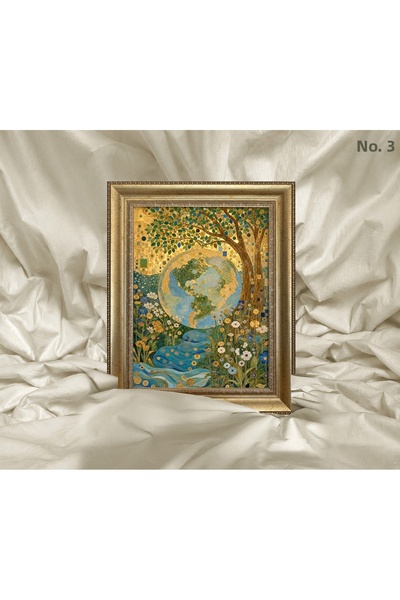 Vetro Design Art Nouveau - Tablou înrămat cu Pământul și Natură