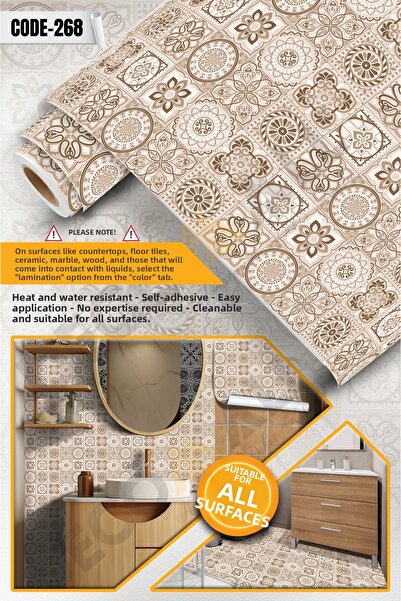 DECOMALL CODE-268 Rezistent la apă Bucătărie Baie Pardoseală Mobilier din mar...