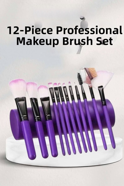 pınaxar Makeup Brush 12 Piece Set Soft Tip Suitable for Eye Makeup Lightweigh...