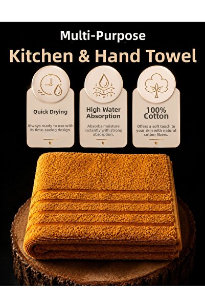 TEXTİLES MAGİC LAMP Multi-Purpose Cotton Kitchen Towel 40X70 cm – Border-Edge...