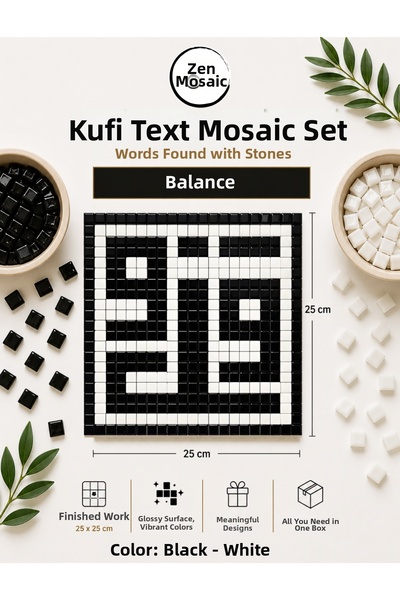 Zen Mozaik Kufi Lettering Mosaic Set – Words with Meaning in Stones