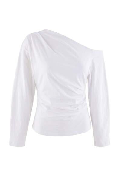 Trendyol Collection Trendyolmilla Esențiale pentru Garderobă – Bluză albă din...