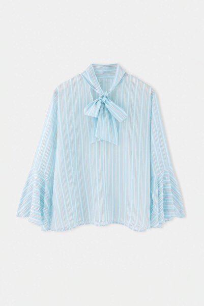 Trendyol Curve Multicolored Woven Plus Size Blouse