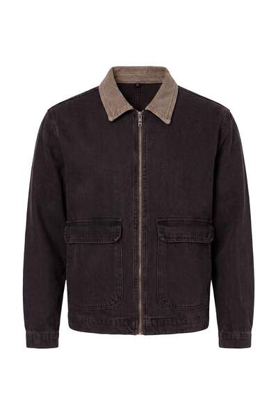 Trendyol Collection Dark Brown Regular Men's Jacket Tmnss26Ce00001