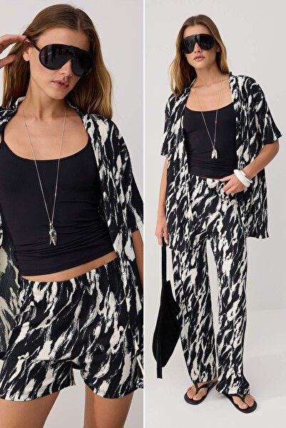 Trendyol Collection Multi-Colored 3-Piece Printed Regular Fit Standard Sleeve...