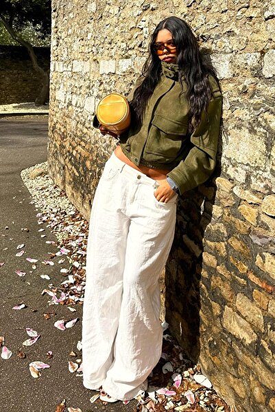 Bershka Düşük bel wide leg balloon fit jean