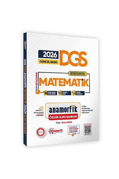 Anamorfik Yayınları 2026 DGS Yeni Sistem Anamorfik Matematik Özgün Soru Banka...
