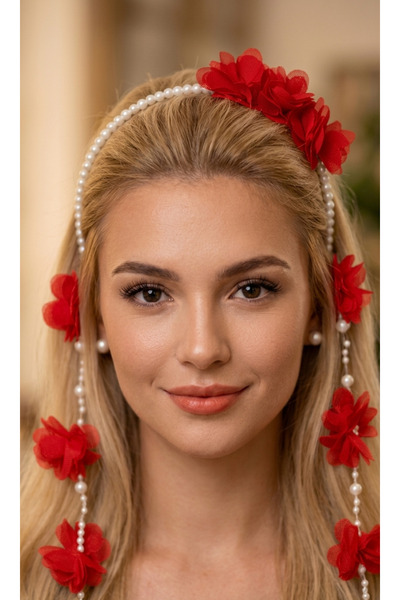 stil+o aksesuar.com Stilo Hüner Aksesuar küpeli çiçekli incili gelin,lohusa,p...
