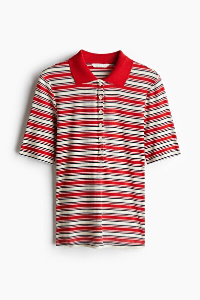 H&M Ribanalı Polo Tişört