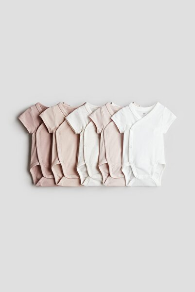 H&M 5'li Pamuklu Body
