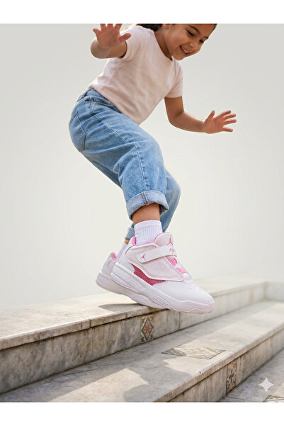 Nike Jordan Max Aura 4 Παιδικά Λευκά Αθλητικά Παπούτσια EYMSPOR DQ8403-116