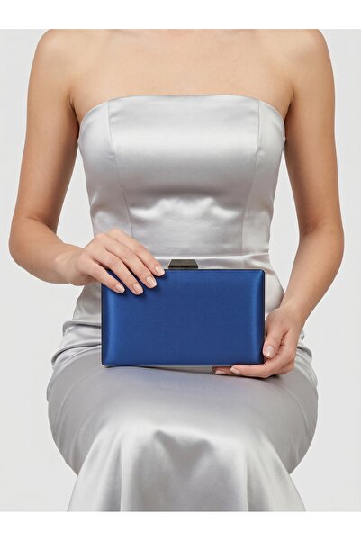 Biçanta Satenska večernja torba tamnoplave boje, večernja torba, henna torba ...