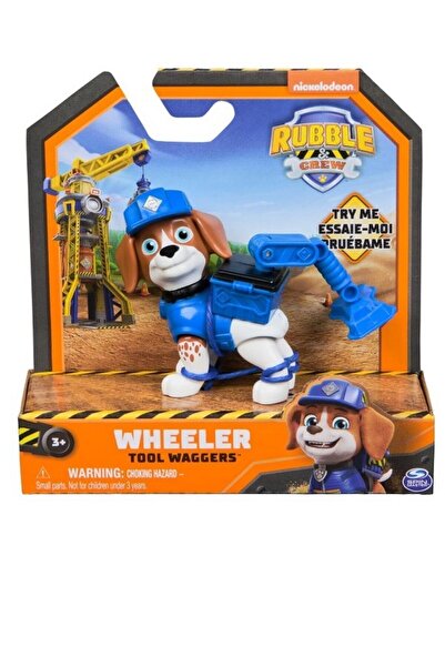 Spin Masters PATRULA CATELUSILOR RUBBLE AND CREW FIGURINA WHEELER 5CM