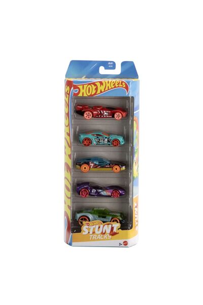 mattel SET 5 MASINI HOT WHEELS STUNT TRACKS