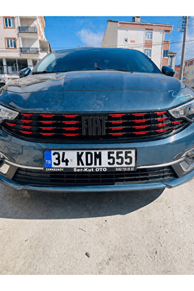 İŞCAN MOTOR Egea Sedan 2021 Sonrası Panjur Sticker Etiket Kırmızı Egea Sticker