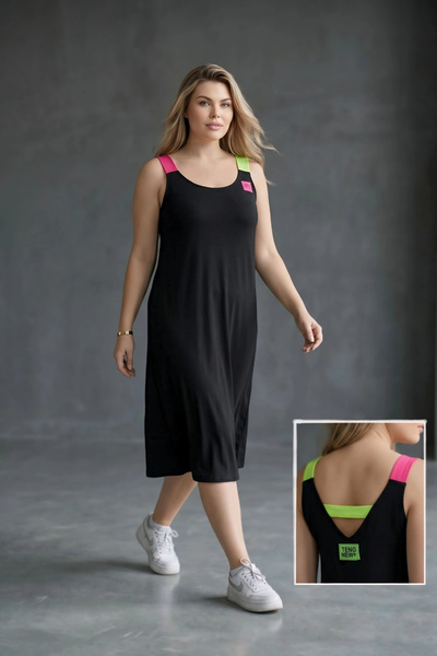 aytemas Neon Colorful Strap Dress