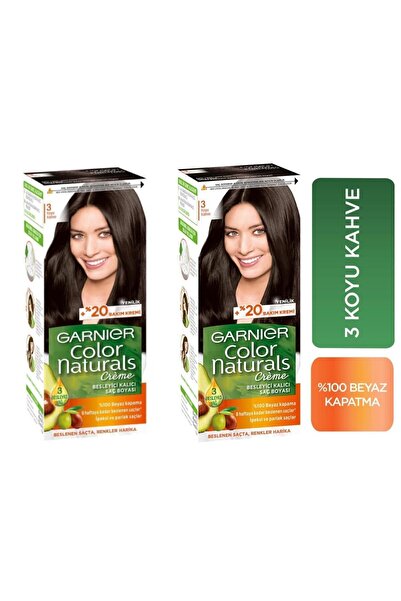 Garnier Koyu Kahve Color Naturals Set Boya 3 2 Adet