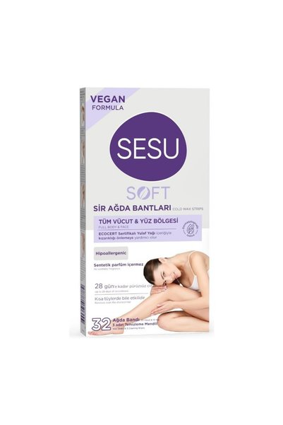 Sesu Soft Sir Ağda Bandı 2 x 32 li 2 li Set