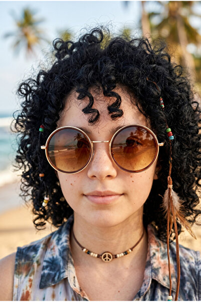Takı Dükkanı Belletti John Lennon Round Glass Unisex Sunglasses Bl1845