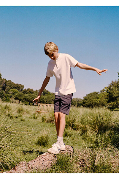 MANGO Kids Hakim yakalı polo tişört