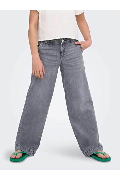 Kids Only Jeans mit weitem Bein KOGNEW Mittlere Taille Weiter Beinschnitt Jeans