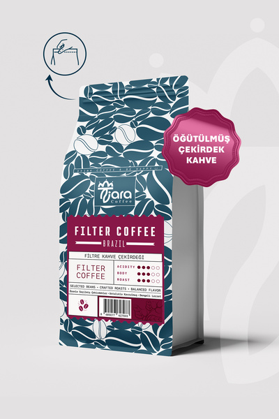 Tiara Coffee Öğütülmüş Filtre Kahve 250g | Çok Kavrulmuş %100 Arabica | Orta ...