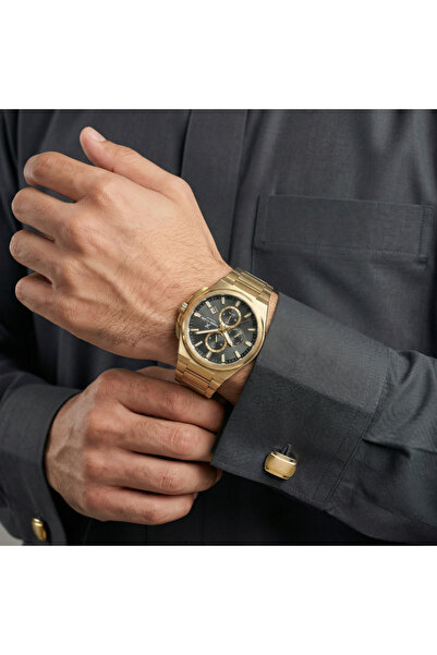 Daniel Klein Exclusive Gold Stainless Steel Watch for Men DK.1.14214-4