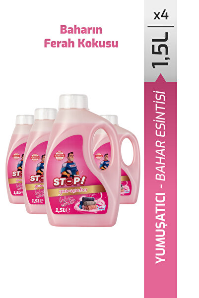 STOP Forte 4'lü Çamaşır Yumuşatıcı 1.5 Litre Bahar Esintisi
