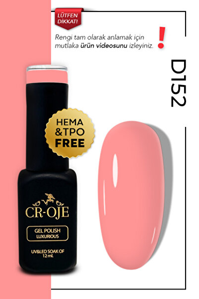CROJE KALICI OJE Kalıcı Oje D152- Pembe (12 ML.)