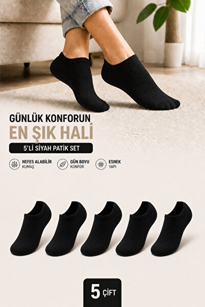 SEVORIA Unisex Patik Çorap 5'li - Extra Rahat