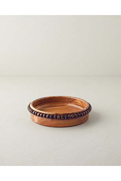 English Home Rustique Akasya Sunumluk 21x4 Cm Kahverengi