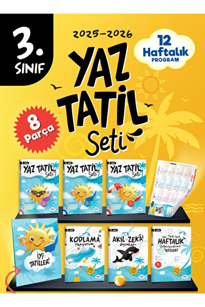 öğretmen evde Öğretmenevde 3.sınıf Yaz Tatil Kitabı Seti (- 2026 BASKI)