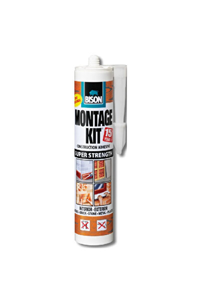 Bison Montaj Kit Anında Tutunma Strafor Alçı Dekoratif Taş Tuğla Süpürgelik L...
