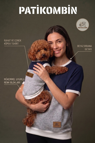 Petolojim PatiKombin Köpek Kıyafeti - Köpek Tshirt (Küçük Irk Orta Irk Köpekl...