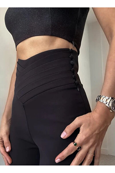 Atelier Aliz Siyah Kadın Pantolon ALZ-5168