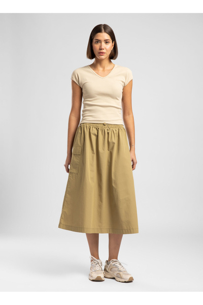Lee Cooper Bej Kadın T-Shirt 262 LCF 242008 ROSETTE BEJ