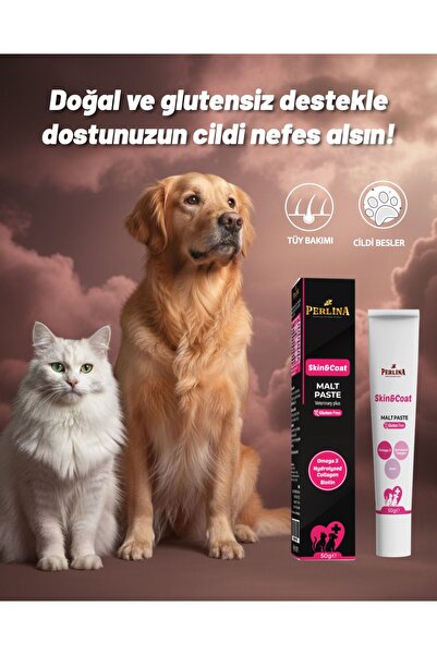 Perlina Cilt ve Tüy Sağlığı Malt Paste Kedi Malt Macunu 50 gr