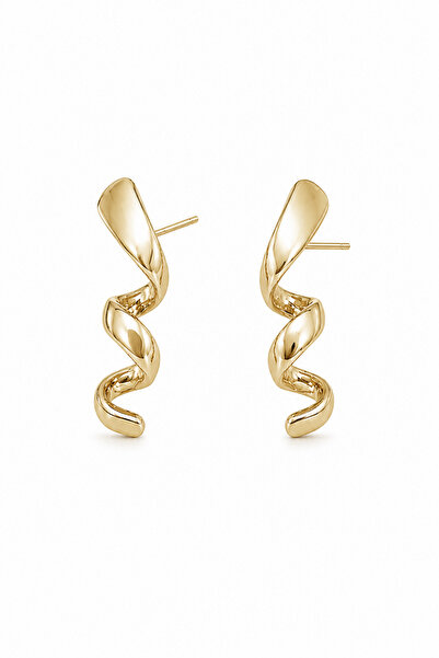 DEMOKAN 2.5cm Wide Women's Crimp Earrings