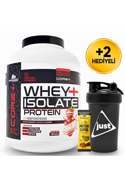 Mustang Nutrition مسحوق بروتين مصل اللبن المعزول من سلسلة كور+، 1800 جرام، 60...