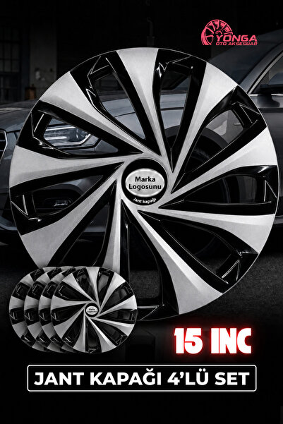 YONGA OTO AKSESUAR Citroen ( 15 INC ) Kırılmaz jant kapağı 4 adet, Amblem ve ...