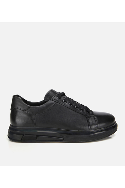 Hotiç Men's Leather Black Comfort Sports Shoes