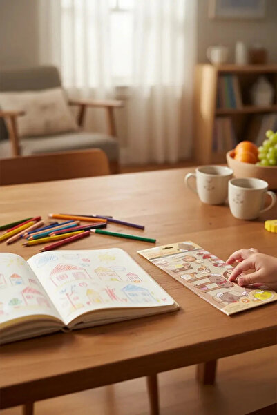 Miniso مجموعة ملصقات زخرفية مرخصة من سلسلة الطبخ ميميبارا لاندسكيب