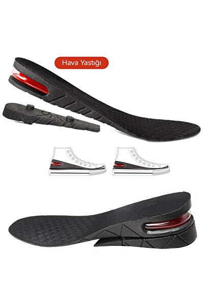 MEZİGARC Boy Uzatıcı Tabanlık Hava Yastıklı Unisex Ayakkabı Içi Topuk Yükselt...