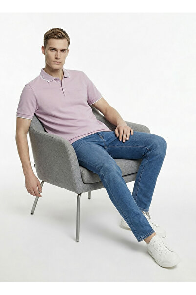 BOSS Açık Mor Erkek Polo T-Shirt Passertip_50507699